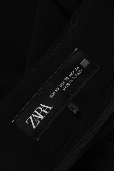 Zara Women Dress Pants Black Polyester Size XS