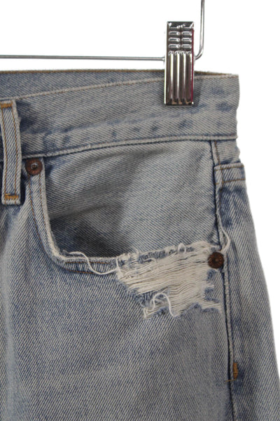 Agolde Women Mom Jeans High Rise Blue Button Fly 28 Inseam Size 24