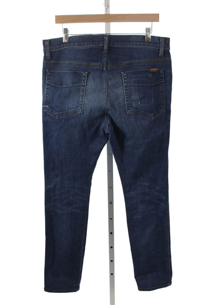 Joes Jeans Mens Blue Tapered Jeans Cotton Button Fly Size 32