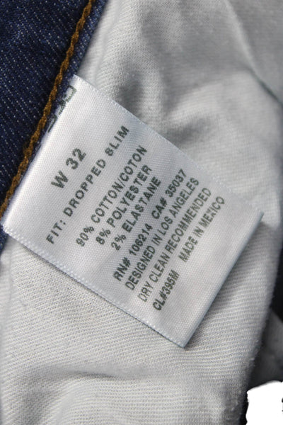 Joes Jeans Mens Blue Tapered Jeans Cotton Button Fly Size 32