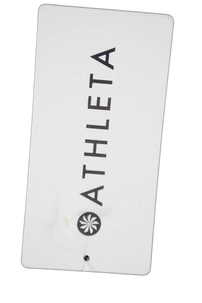 Athleta Womens Ankle Leggings Gray Nylon Solid Size L