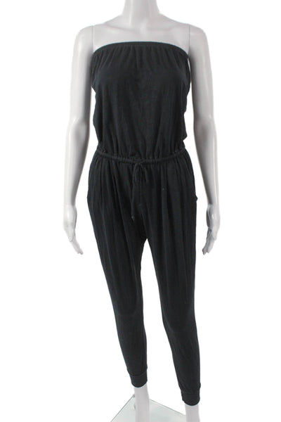 Sundry Womens Strapless Gray Jersey Knit Jumpsuit Sleeveless Pullover Size 1