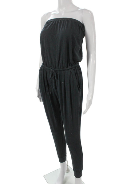 Sundry Womens Strapless Gray Jersey Knit Jumpsuit Sleeveless Pullover Size 1