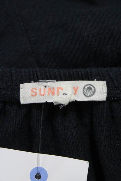 Sundry Womens Strapless Gray Jersey Knit Jumpsuit Sleeveless Pullover Size 1