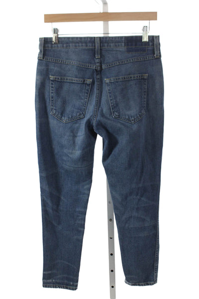 Amo Womens Tapered Blue Jeans Size 25