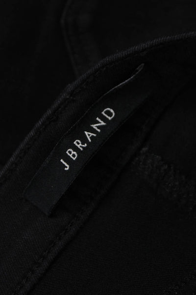 J Brand Womens Skinny Black Mid Rise Jeans Size 24