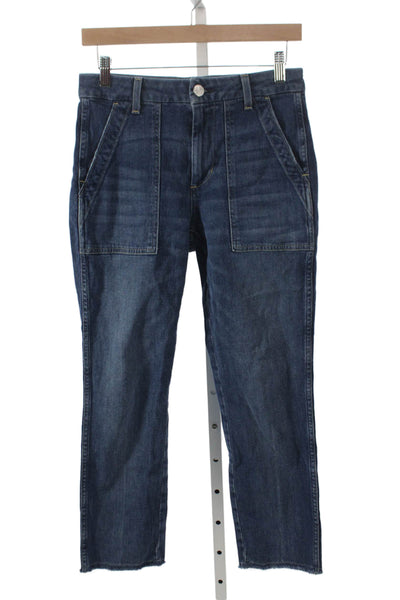 Amo Womens Blue Straight Jeans Cotton Size 25