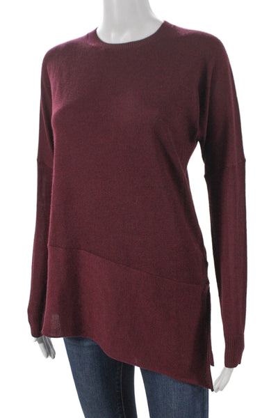 Joseph Womens Merino Wool Red Crew Neck Pullover Long Sleeve Size XS