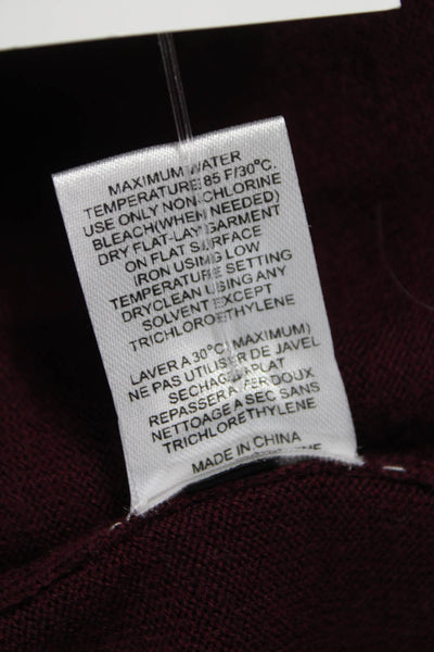 Joseph Womens Merino Wool Red Crew Neck Pullover Long Sleeve Size XS