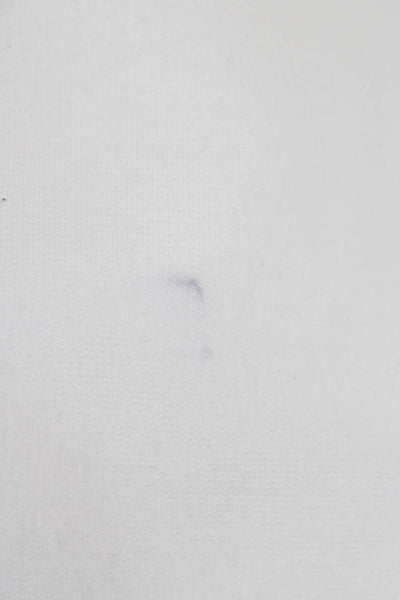 Rosetta Getty Women Cropped Pants White Pull On Viscose Blend Size XS
