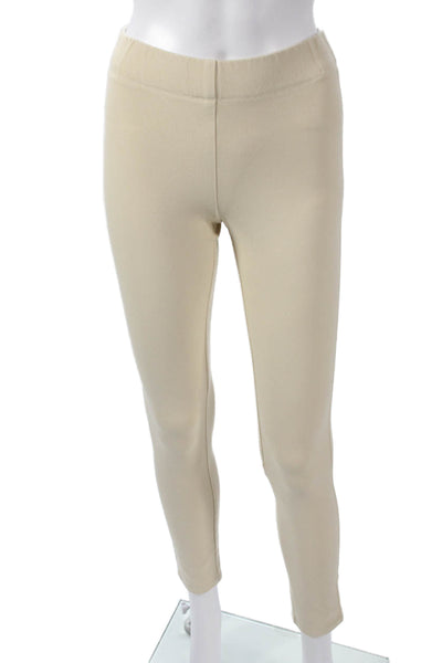 Joseph Women Ankle Leggings Beige Viscose Size 34