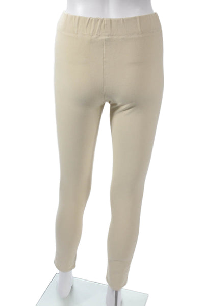 Joseph Women Ankle Leggings Beige Viscose Size 34