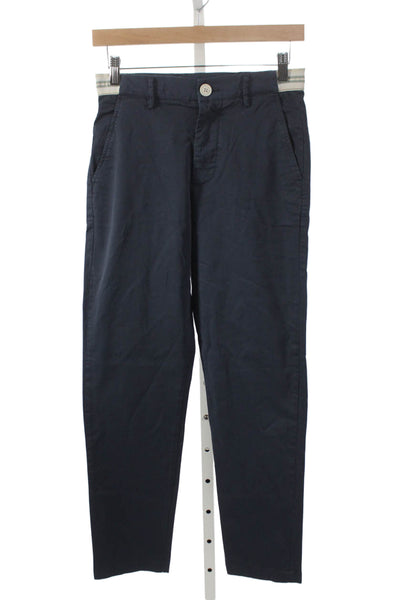 ELEVENTY Mens Blue Cotton Chino Pants Button Closure Size 00