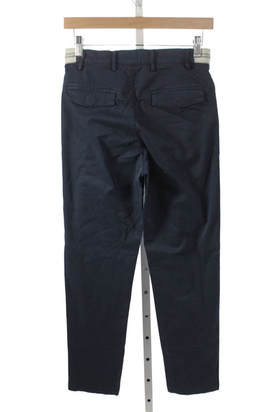 ELEVENTY Mens Blue Cotton Chino Pants Button Closure Size 00
