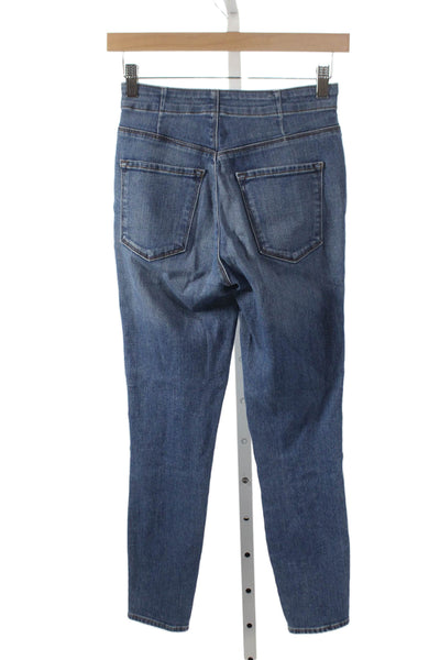 Veronica Beard Women Skinny High Rise Blue Cotton Jeans Size 24