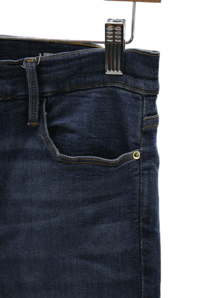 Frame Women Skinny High Rise Jeans Blue Modal Size 30