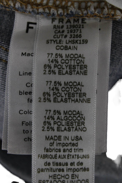 Frame Women Skinny High Rise Jeans Blue Modal Size 30