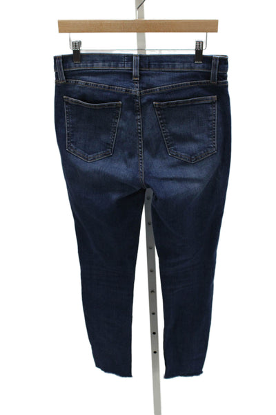 Current/Elliott Women Skinny Jeans Blue Cotton High Rise Inseam 28 Size 29