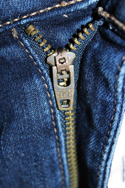 Current/Elliott Women Skinny Jeans Blue Cotton High Rise Inseam 28 Size 29