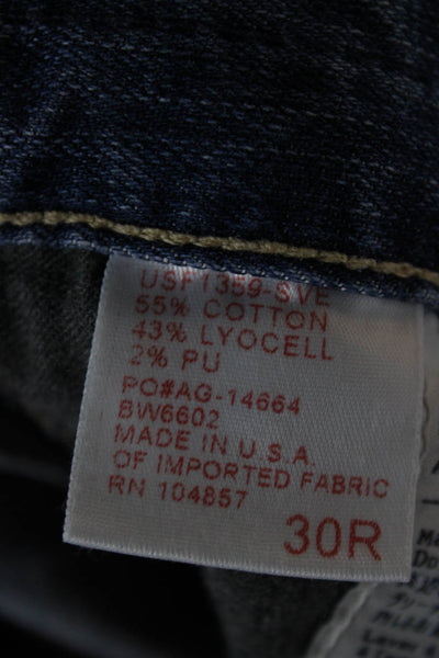AG Adriano Goldschmied Womens Bootcut Jeans Blue Cotton Size 30