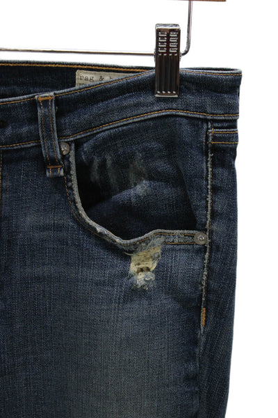 AG Adriano Goldschmied Womens Bootcut Jeans Blue Cotton Size 30