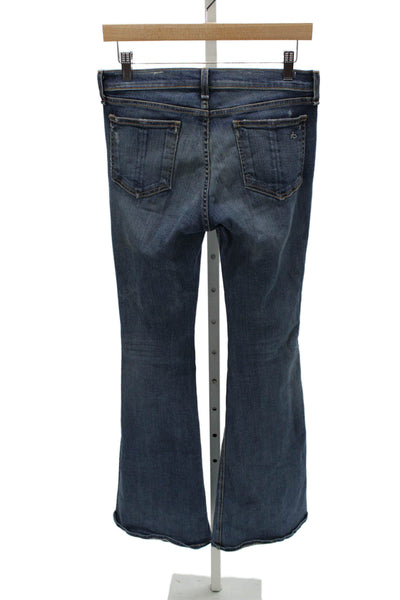 Rag & Bone Womens Flare Jeans Blue High Rise Denim Size 29