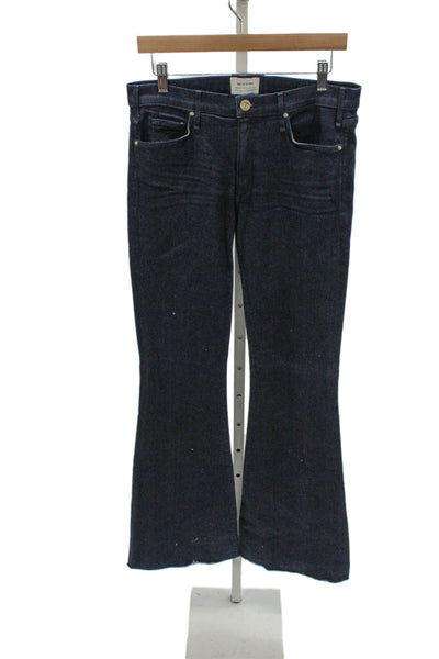 McGuire Women High Rise Flared Jeans Blue Button Size 31