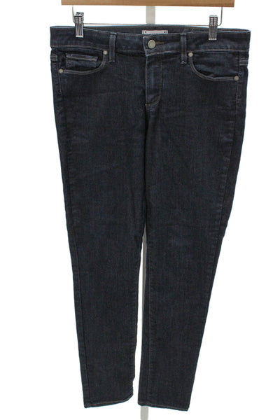 Paige Womens Skinny Jeans Blue Cotton Mid Rise Inseam 31 Size 28