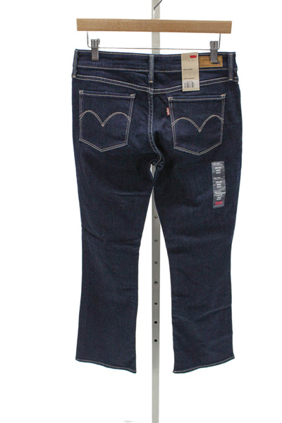 Levis Womens Bootcut Jeans Blue Cotton Mid Rise Inseam 30 Size 29