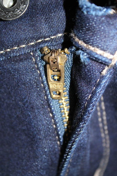 Levis Womens Bootcut Jeans Blue Cotton Mid Rise Inseam 30 Size 29