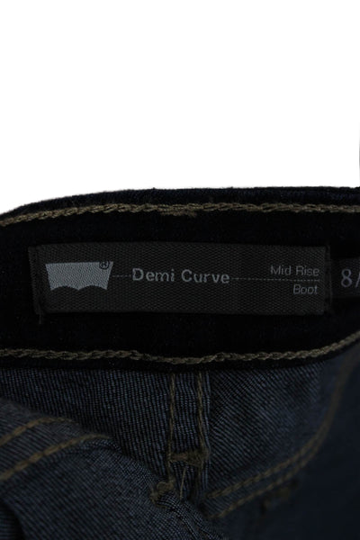 Levis Womens Bootcut Jeans Blue Cotton Mid Rise Inseam 30 Size 29