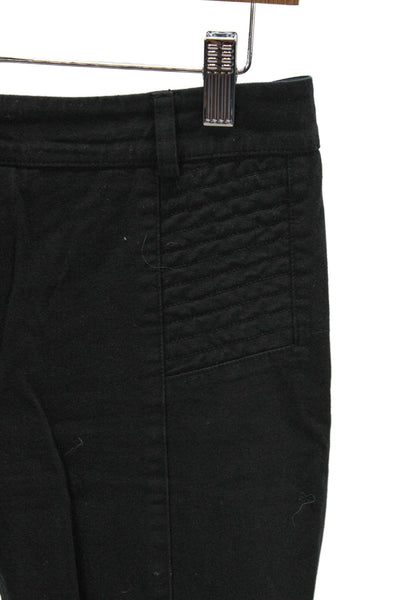 Judith & Charles Womens Black Cotton Dress Pants Zip Size 6