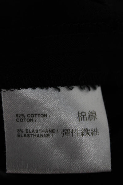 Judith & Charles Womens Black Cotton Dress Pants Zip Size 6