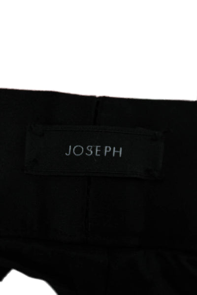 Joseph Womens Cropped Check Polyester Pants Black Size 40