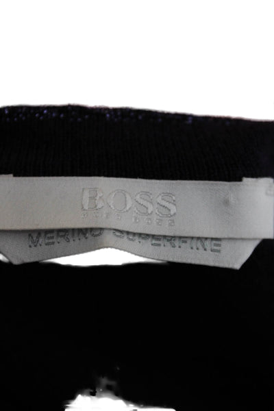 Boss Hugo Boss Women Pullover Colorblock Wool Pink Short Sleeve Size XS