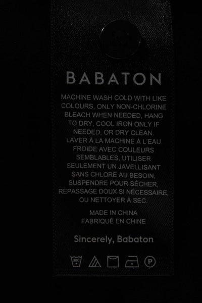 Babaton Womens Basic Sleeveless Cowl Neck Blouse Black Polyester Size M
