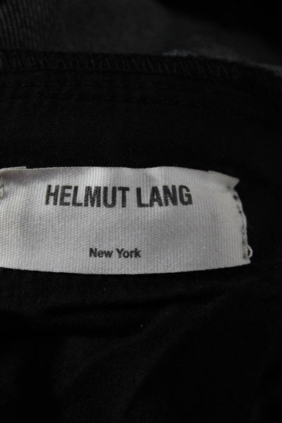 Helmut Lang Womens Skinny Biker Black Jeans Mid Rise Zip Size 27