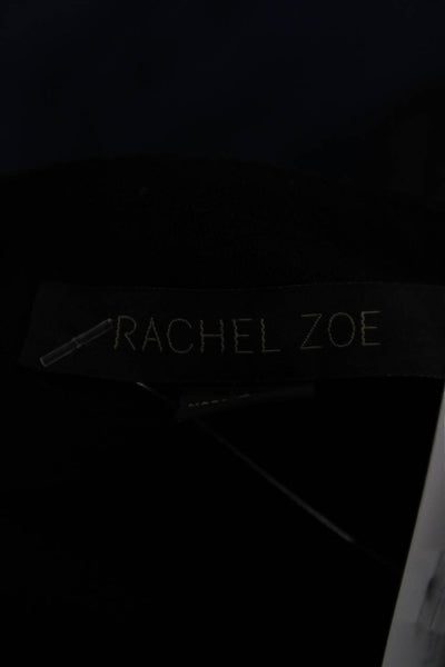 Rachel Zoe Women Mini Dress Gray Mock Neck Geometric Sleeveless Zip Size 4
