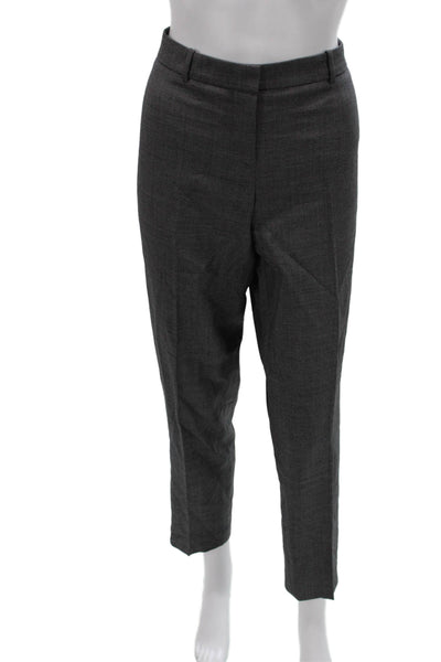 Boss Hugo Boss Womens Dress Pants Gray Virgin Wool Zip Size 6
