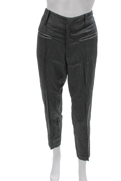 Helmut Lang Womens Gray Wool Dress Pants Zip Size 6
