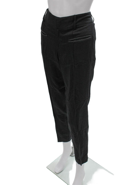 Helmut Lang Womens Gray Wool Dress Pants Zip Size 6