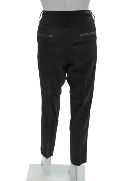 Helmut Lang Womens Gray Wool Dress Pants Zip Size 6