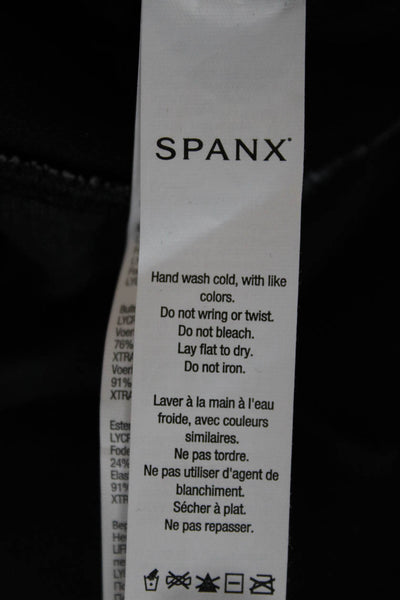 Spanx Women Swimwear Polka Dot Black Nylon Size 6