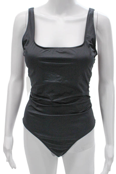 Everlane Womens One Piece Swimwear Black Nylon Solid Size L
