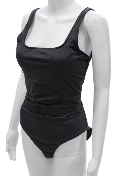 Everlane Womens One Piece Swimwear Black Nylon Solid Size L