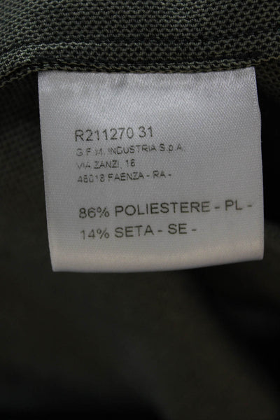 Ter Et Bantine Womens Basic Gray V-Neck Colorblock Blouse Short Sleeve Size 42