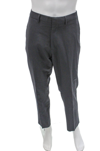 Bonobos Mens Gray Wool Blend Dress Pants Size 34