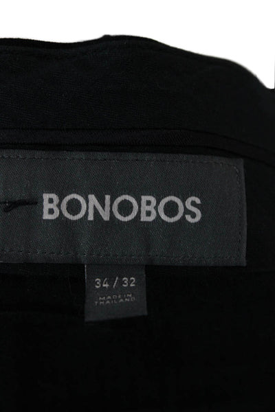 Bonobos Mens Gray Wool Blend Dress Pants Size 34