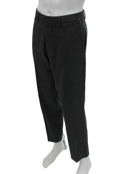 Bonobos Mens Dress Pants Gray Wool Zipper Size 34