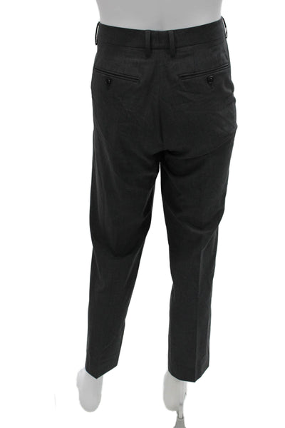 Bonobos Mens Dress Pants Gray Wool Zipper Size 34